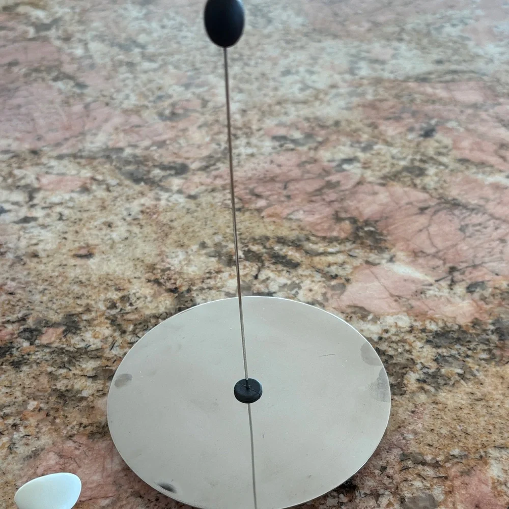 Modern Black and White Magnetic Salt and Pepper Shakers